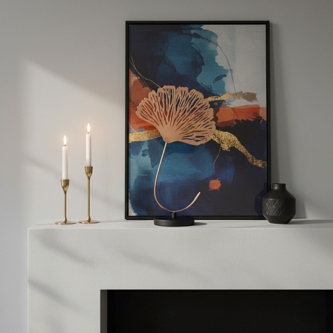 Decoratiune, Dm-005-A, 46x25x13 cm, Cupru/Negru - imagine 6